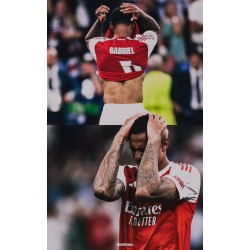 De spanning voor de penalty: Het moment waarop het PSG-shirt het Arsenal-shirt omarmt De spanning voor de penalty: Het moment waarop het PSG-shirt het Arsenal-shirt omarmt